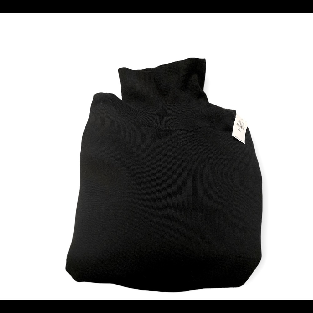 NWT Gap black 100% Moreno wool turtleneck sweater.